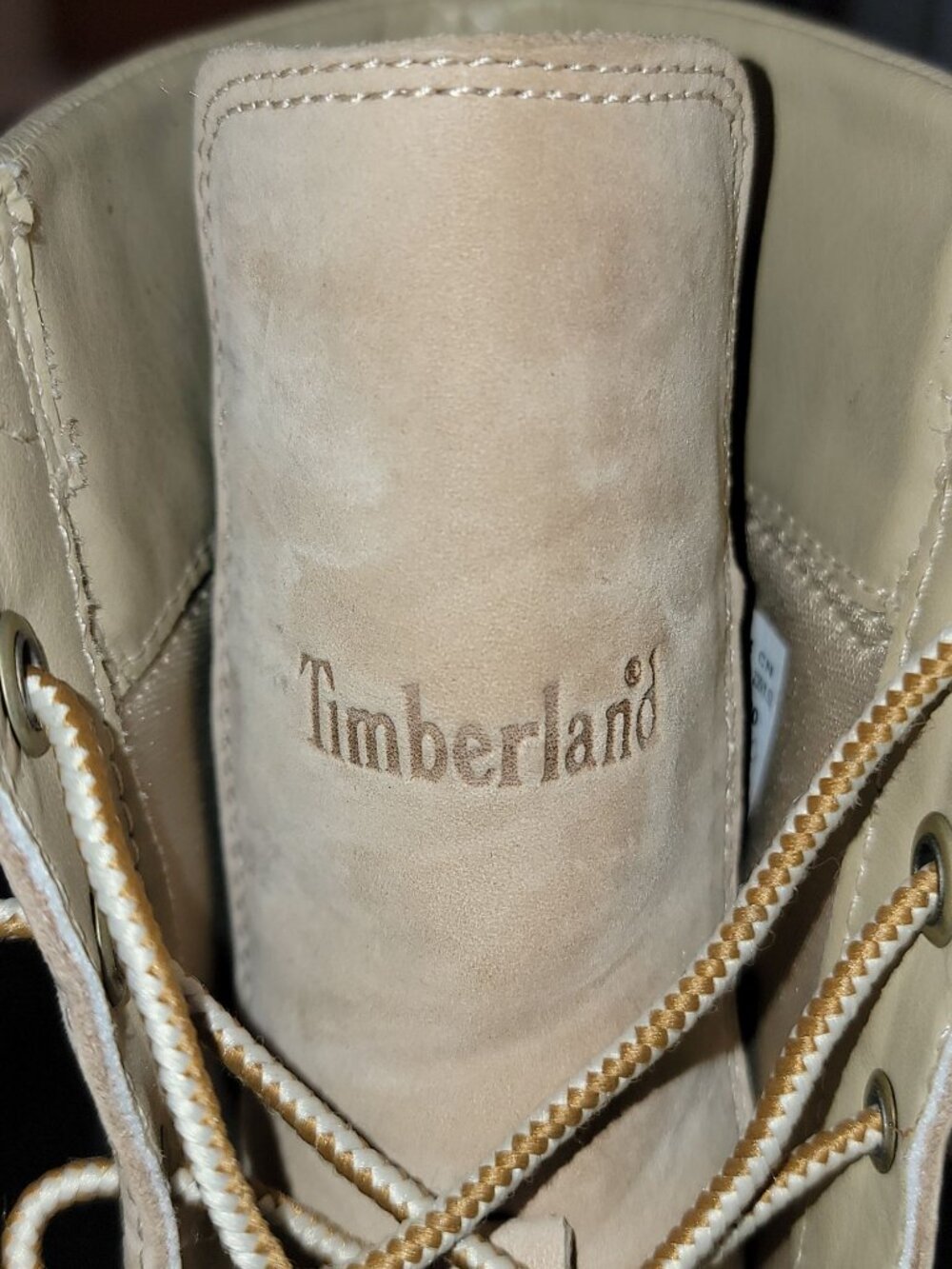 Timberland Women's Tan Leather Lace-Up Heeled Boots – Size 8 - Picture 9 of 11